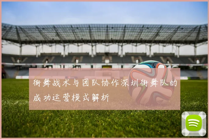 街舞战术与团队协作深圳街舞队的成功运营模式解析